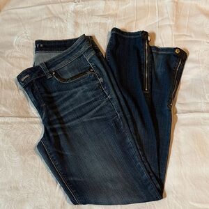 White House Black Market Dark Blue Skinny Jeans